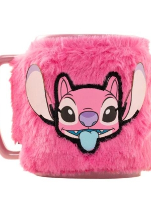 DISNEY LILO & STITCH FUZZY MUG - ANGEL