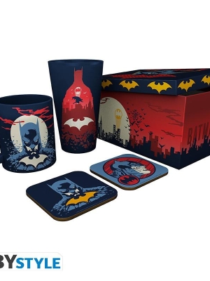 Batman Dc Comics gift set: xxl glass, mug, 2 x coasters