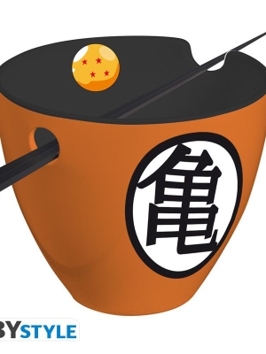 Dragon Ball - Ramen Bowl with chopsticks - Goku symbols