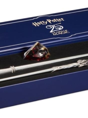 Harry Potter 25th Anniversary Sorcerers Stone and Wand Set