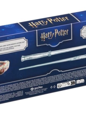 Harry Potter 25th Anniversary Sorcerers Stone and Wand Set
