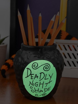 The Nightmare Before Christmas Deadly Nightshade Pen and Plant Pot (glow in the dark)
