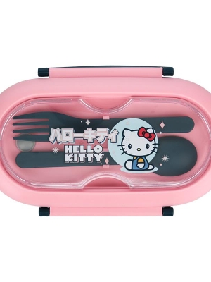 Hello Kitty Bento Box with cutlery