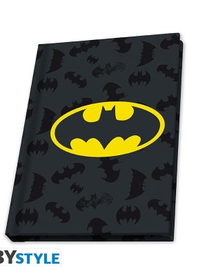 DC COMICS Batman gift set: XXL glass, pin, A6 pocket notebook
