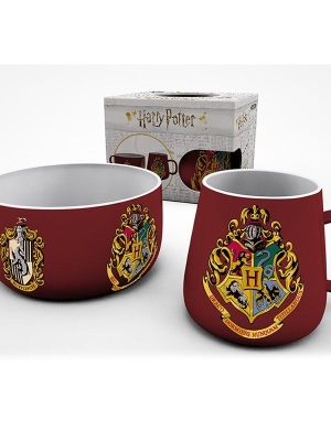 Harry Potter crest breakfast set: mug + bowl