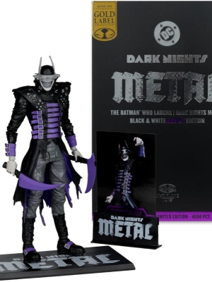 The Batman Who Laughs (B&W with accent) Gold Label DC Multiverse Figurka 18 cm