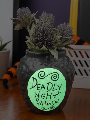 The Nightmare Before Christmas Deadly Nightshade Pen and Plant Pot (glow in the dark)