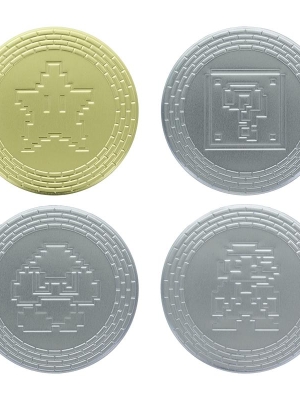Super Mario Metal Coasters (4 pcs)
