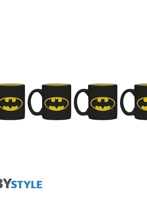 DC COMICS - Set 4 espresso mugs - Batman Iconic