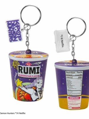 K-Pop Demon Hunters squishy keychain - Rumi Superstar Flavor Noodles