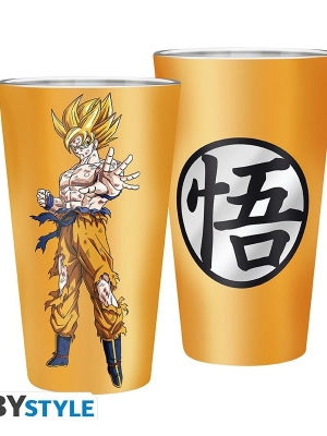 DRAGON BALL - Large Glass - 400ml - Goku Super Saiyan - ABS