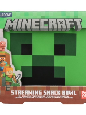 Minecraft Creeper Streaming Snack Bowl