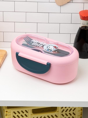 Hello Kitty Bento Box with cutlery