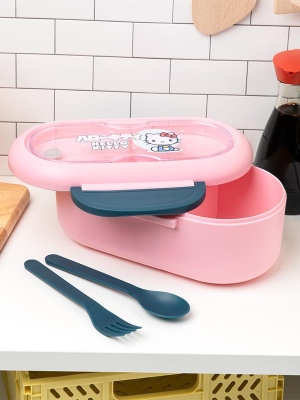 Hello Kitty Bento Box with cutlery