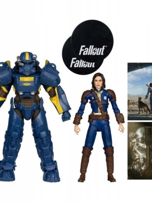 Fallout 4 Statue 2-Pack T-60 Vault Tec & Sole Survivor 18 cm