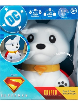 Superman SquishyGlo Silicone Light Rechargeable - Krypto (high: 17,6 cm)
