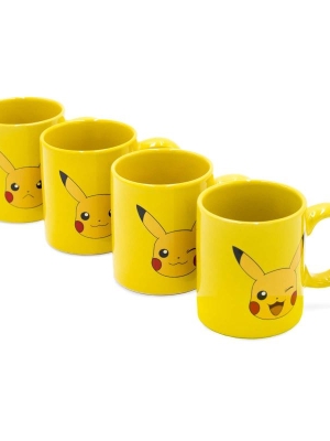 Pokemon set 4 espresso mugs - Pikachu
