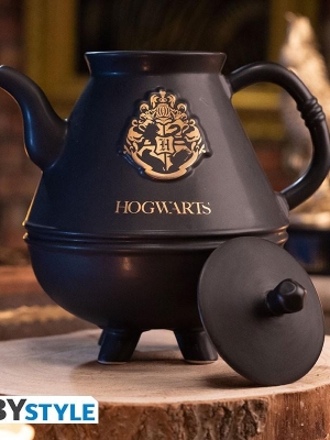 HARRY POTTER - Teapot with Hogwarts cauldrons set