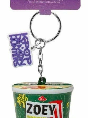 K-Pop Demon Hunters squishy keychain - Zoey Hamburger Noodles