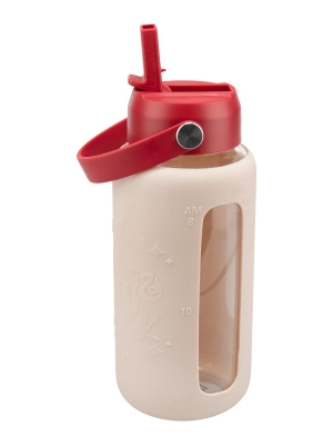 Harry Potter Glass Water Bottle with Sleeve (800 ml)