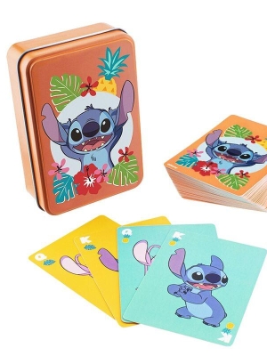 Disney Stitch Playing Cards in a tin