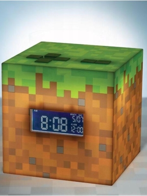 budzik Minecraft - blok trawy