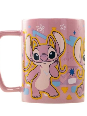 DISNEY LILO & STITCH FUZZY MUG - ANGEL