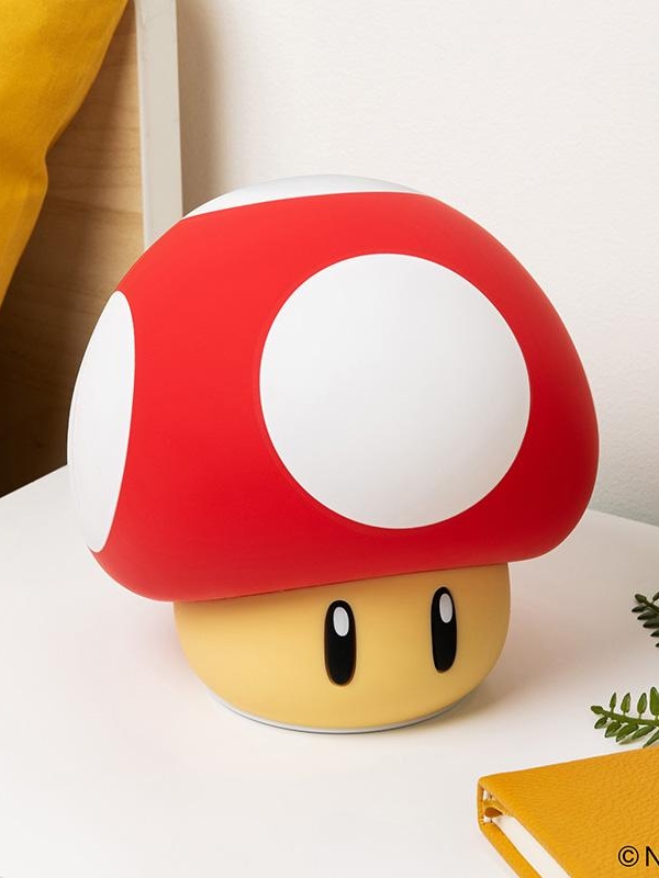 Super Mario SquishyGlo Light Rechargeable Super Mushroom (high: 14,5 cm)