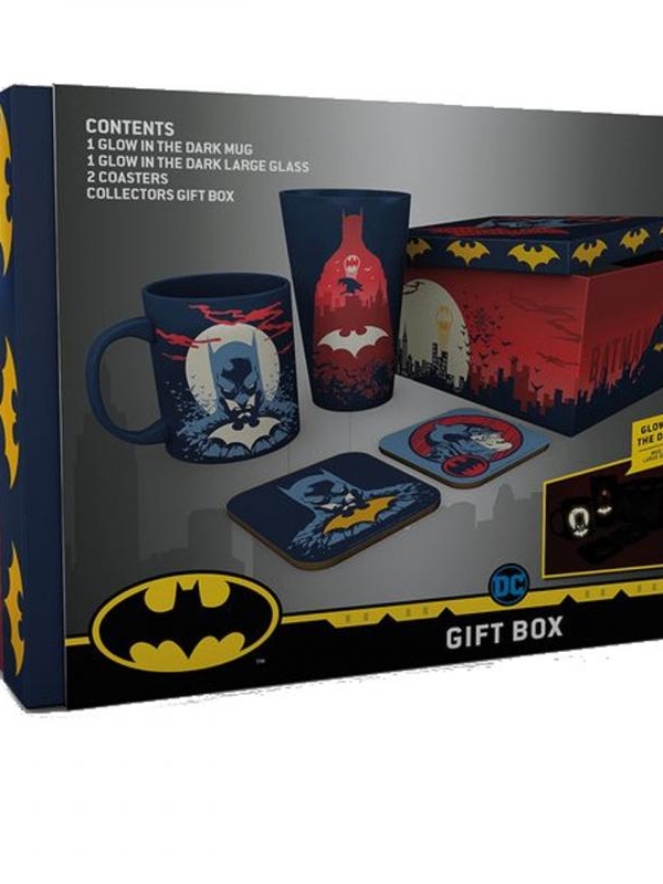 Batman Dc Comics gift set: xxl glass, mug, 2 x coasters