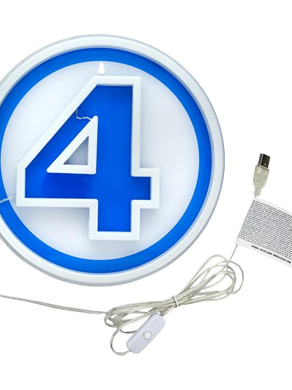 Marvel Fantastic 4 Wall Mountable LED Neon Light (high: 24,5 cm)