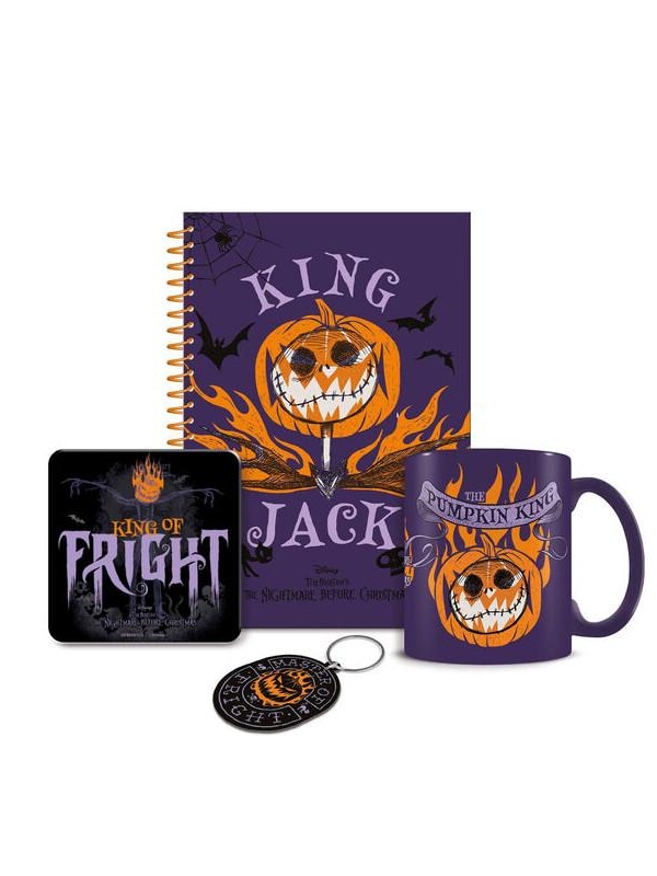 THE NIGHTMARE BEFORE CHRISTMAS (COLOURFUL SHADOWS) BUMPER GIFT SET (MUG, COASTER, KEYCHAIN & NOTEBOOK)