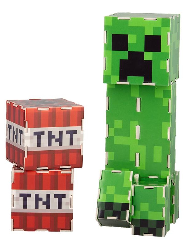 Minecraft Creeper & TNT Construction Kit