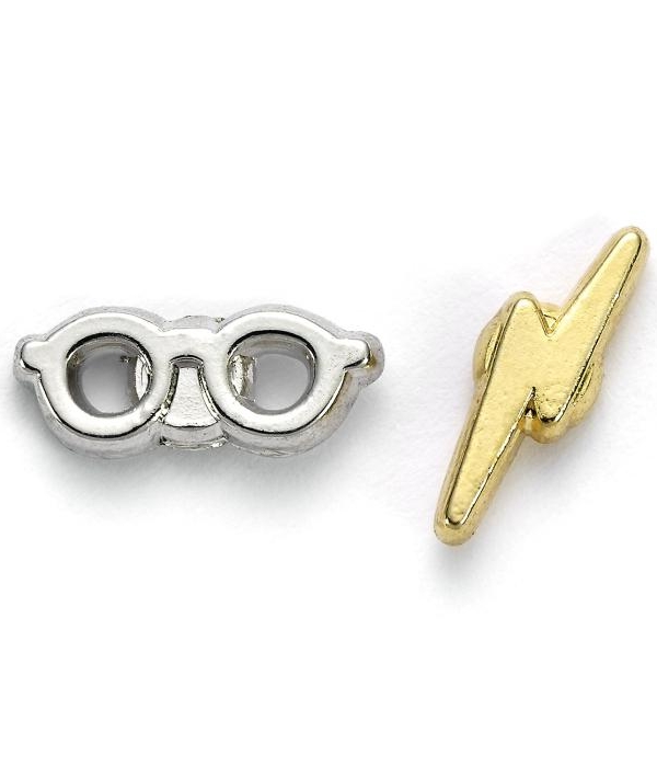 Harry Potter Lightning Bolt & Glasses Stud earrings