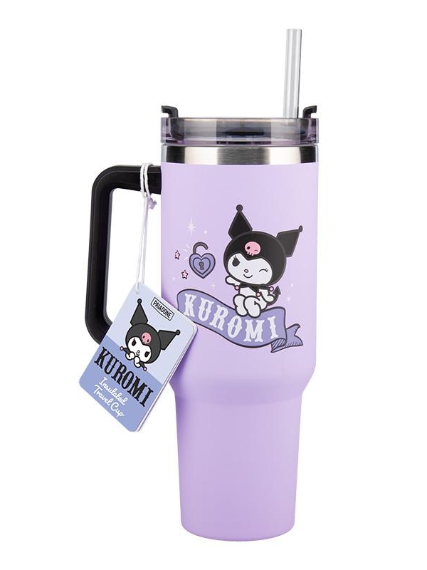 Kuromi insulated cup and straw (900 ml)