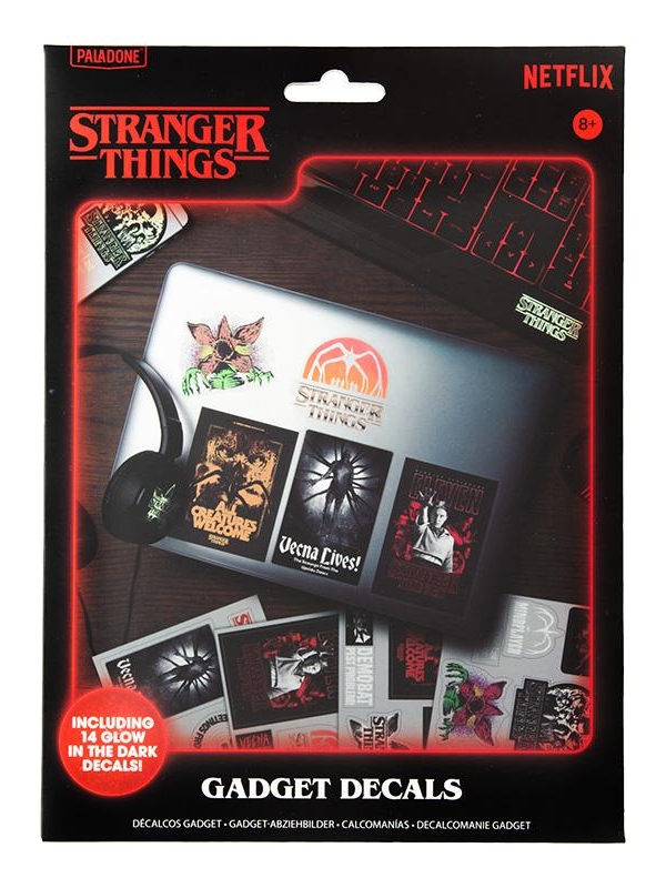 Stranger Things 5 Glow in the Dark Gadget Decals (14 pcs)
