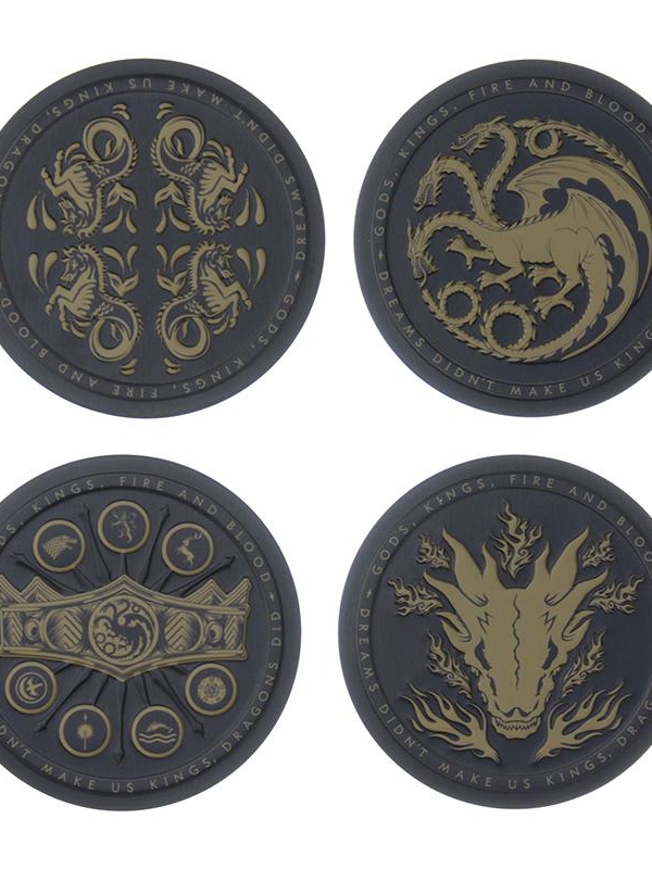 House of the Dragon Metal Coasters set (4 pcs)