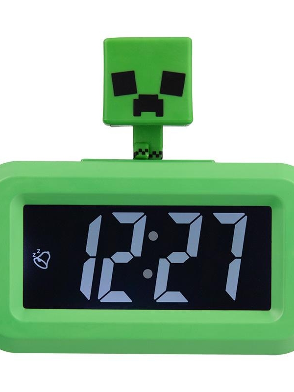 Minecraft Creeper Icon Alarm Clock Mini (high: 8,8 cm)