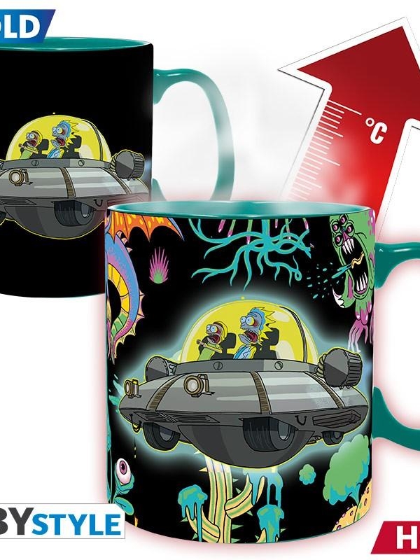 RICK & MORTY - Mug Heat Change - 460 ml - Spaceship