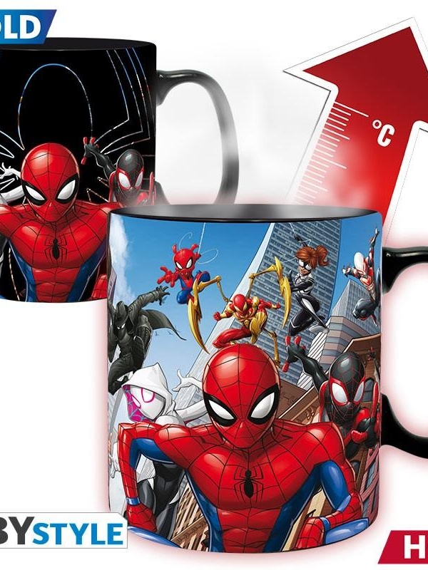 MARVEL Mug Heat Change (460 ml) Spider-Man Multiverse
