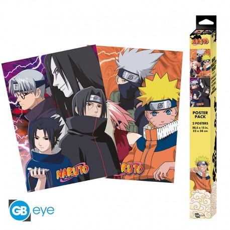 NARUTO set 2 posters Chibi (52x38 cm) - Konoha Ninjas & Deserters