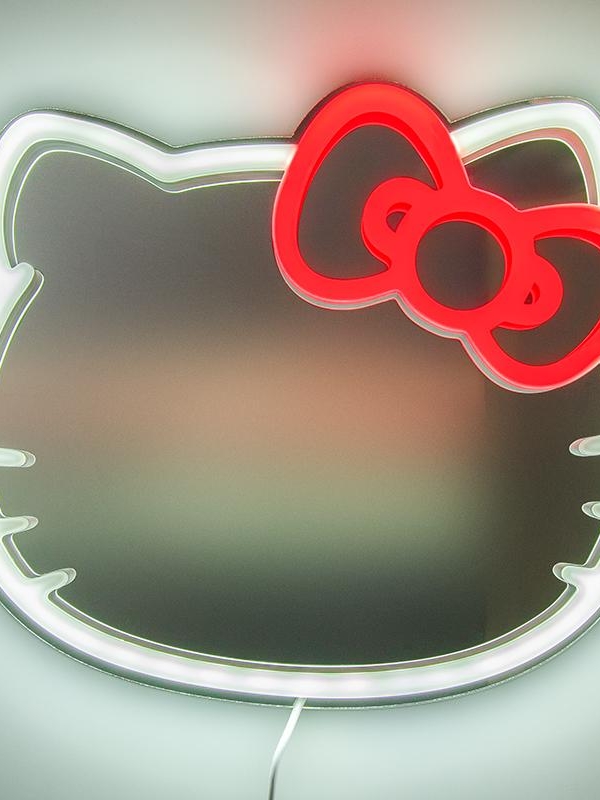 Hello Kitty Wall Mountable LED Neon Mirror