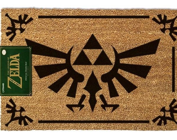 THE LEGEND OF ZELDA (TRIFORCE BLACK) DOORMAT