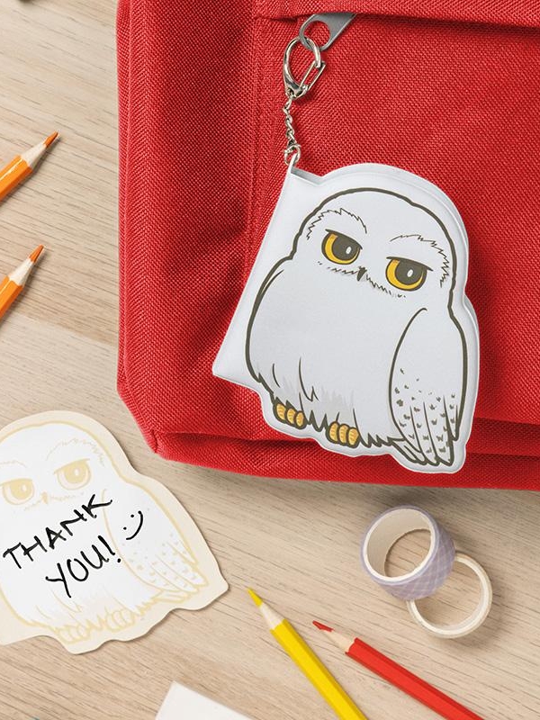 Harry Potter Mini Puffy Notepad Keyring - Hedwig