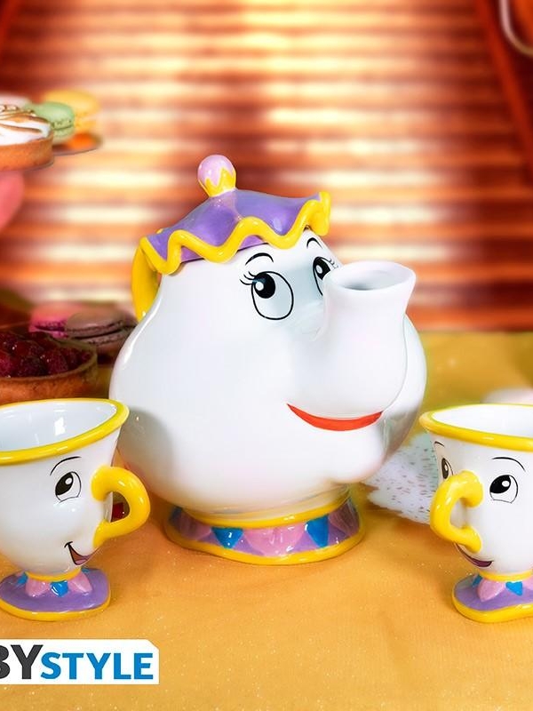 DISNEY Beauty and the Beast Teapot set - Mrs. Potts and Chip