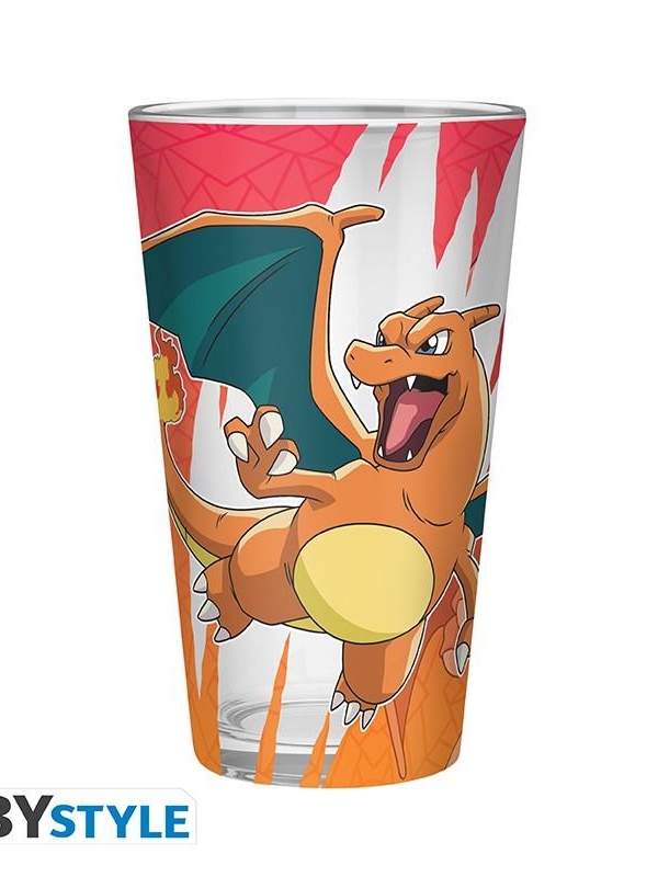POKEMON Large Glass (400ml) - Charizard