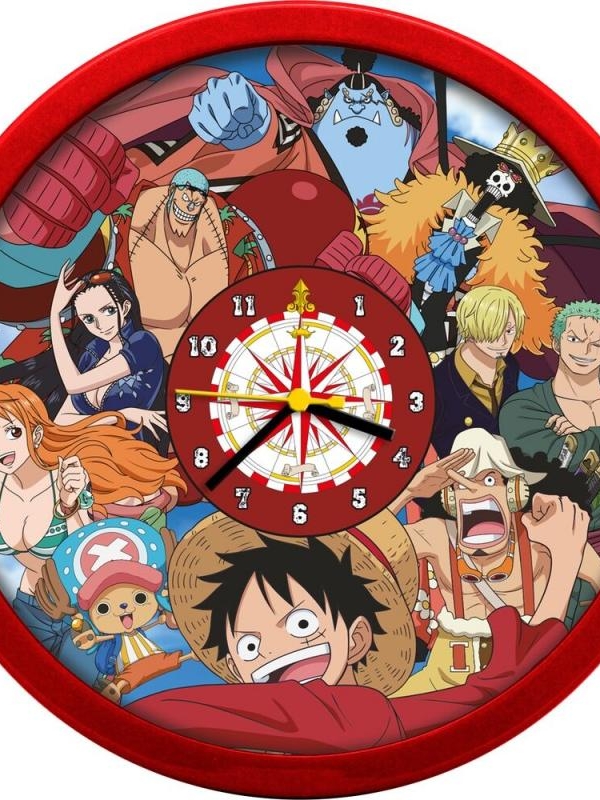 One Piece wall clock (diameter: 25 cm)