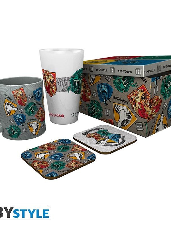 Harry Potter gift set: mug, glass, 2 x coasters - Stand Together