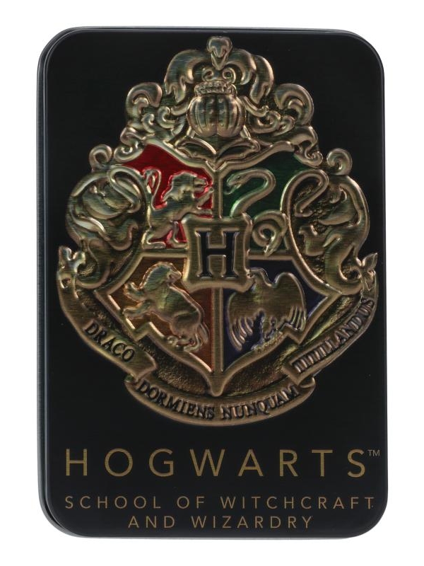 Harry Potter Hogwarts Playing Cards in a Tin Black