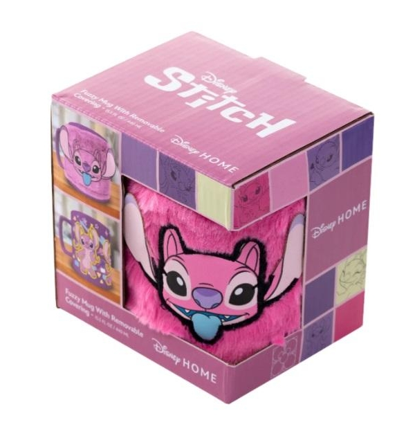 DISNEY LILO & STITCH FUZZY MUG - ANGEL