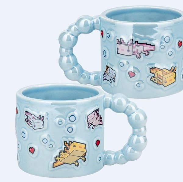 Minecraft Axolotl Bubble Shaped Mug